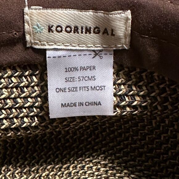 Kooringal wide brim sun hat 100% paper 57cm - Picture 2 of 2